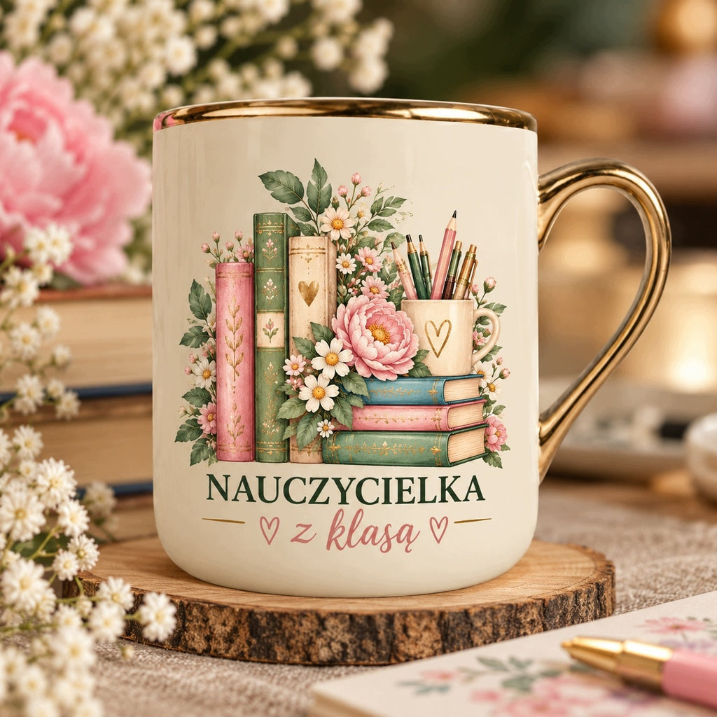Kubek dla nauczycielki – „Nauczycielka z klasą”